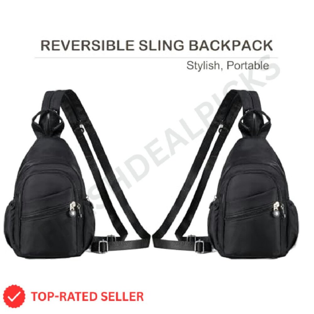 Mini Sling Backpack Convertible Daypack Water Res… - image 8